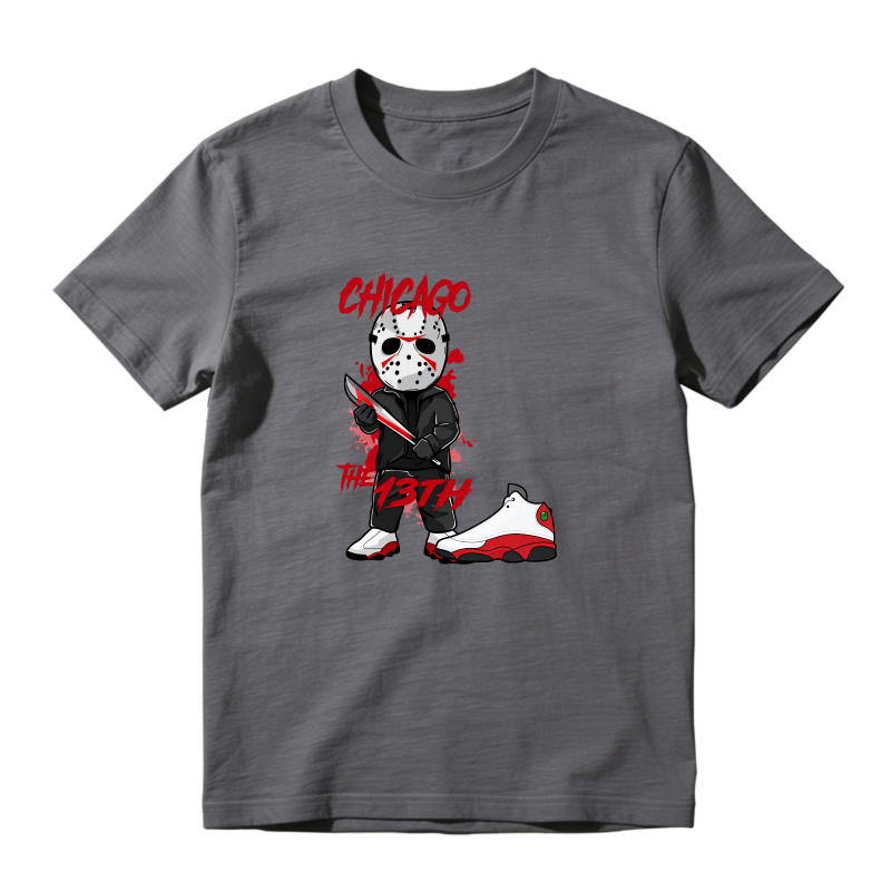 Chicago The 13th Jason Sneaker T Shirt Matching Jordan 13 OG Chicago Red/White
