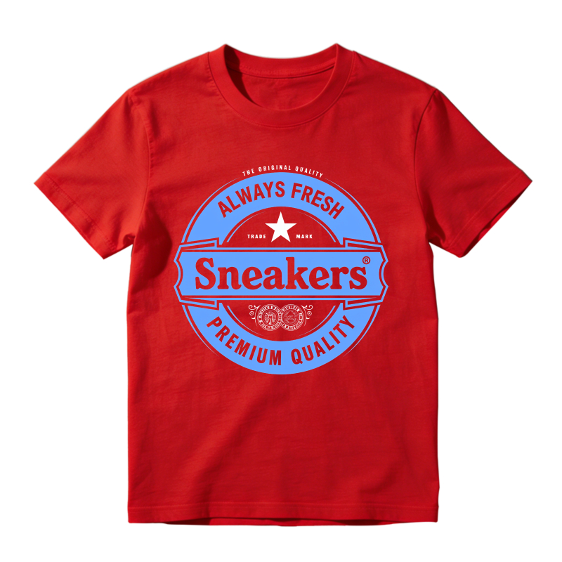 Always Fresh Sneakers Premium Quality Logo Shirt To Match Jordan 14 Black And University Blue - Sneaker Match Shirt