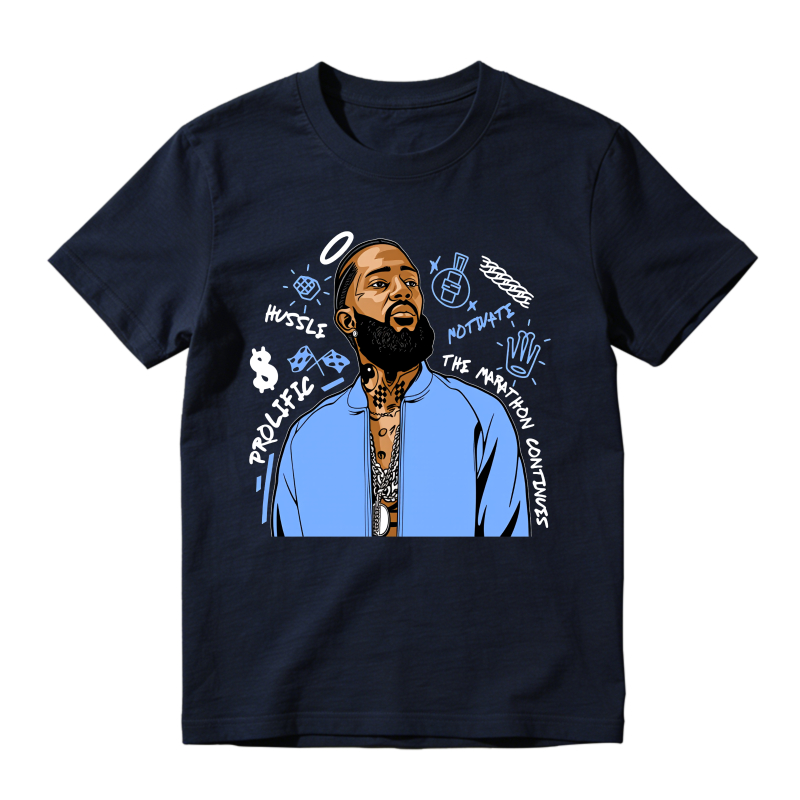 Hustle Prolife Notwate The Money Clothes Sneaker T Shirt Matching Jordan 14 University Blue