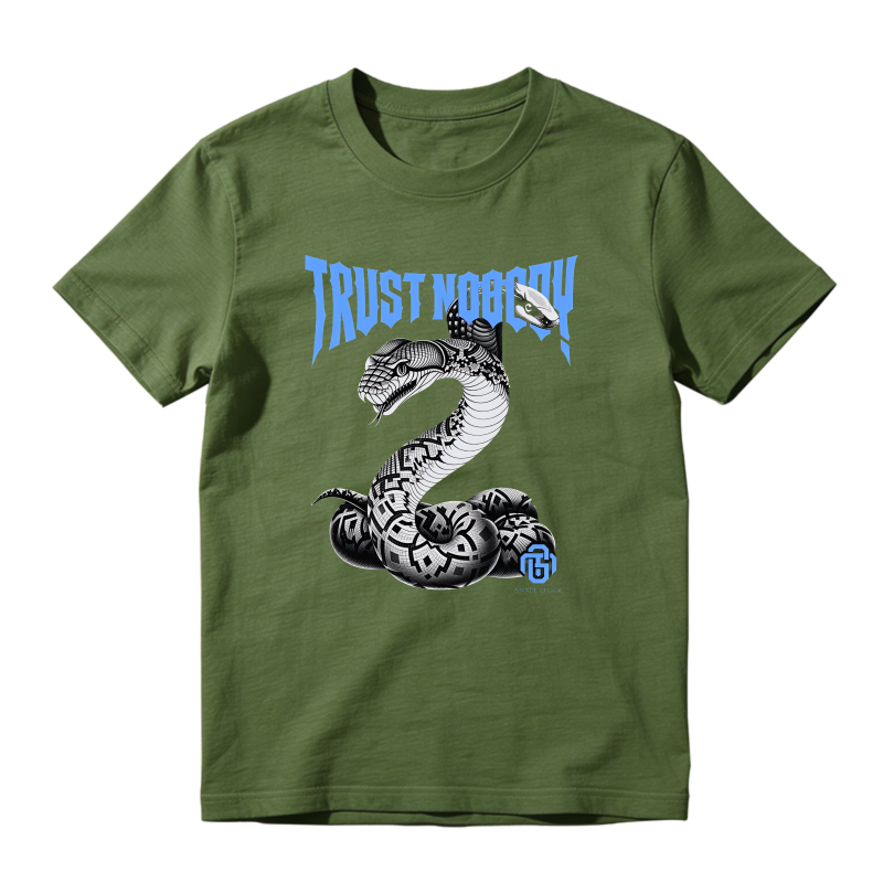 Trust Noody Snake Logo Design Sneaker T Shirt Matching Jordan 14 University Blue