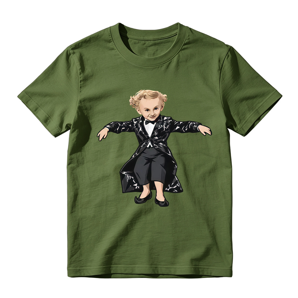 "Tip Toe" Funny Meme Graphic T-Shirt, Retro Cartoon Suit Tee