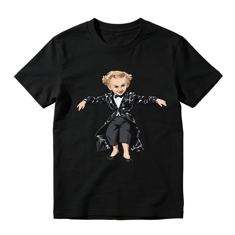 "Tip Toe" Funny Meme Graphic T-Shirt, Retro Cartoon Suit Tee