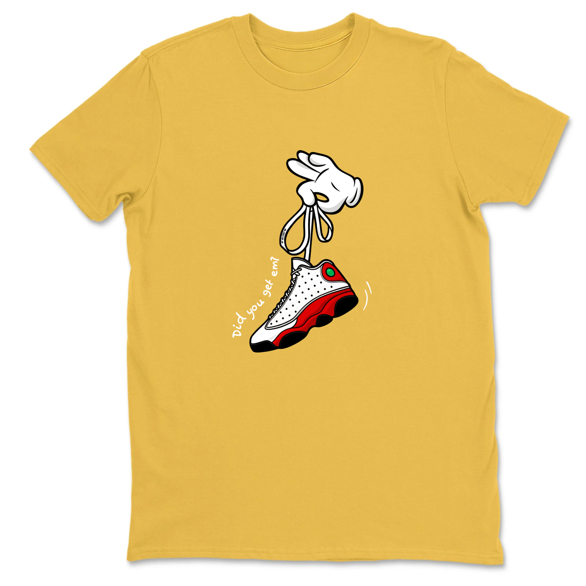 Cartoon Hands Sneaker T Shirt Matching Jordan 13 OG Chicago Red/White