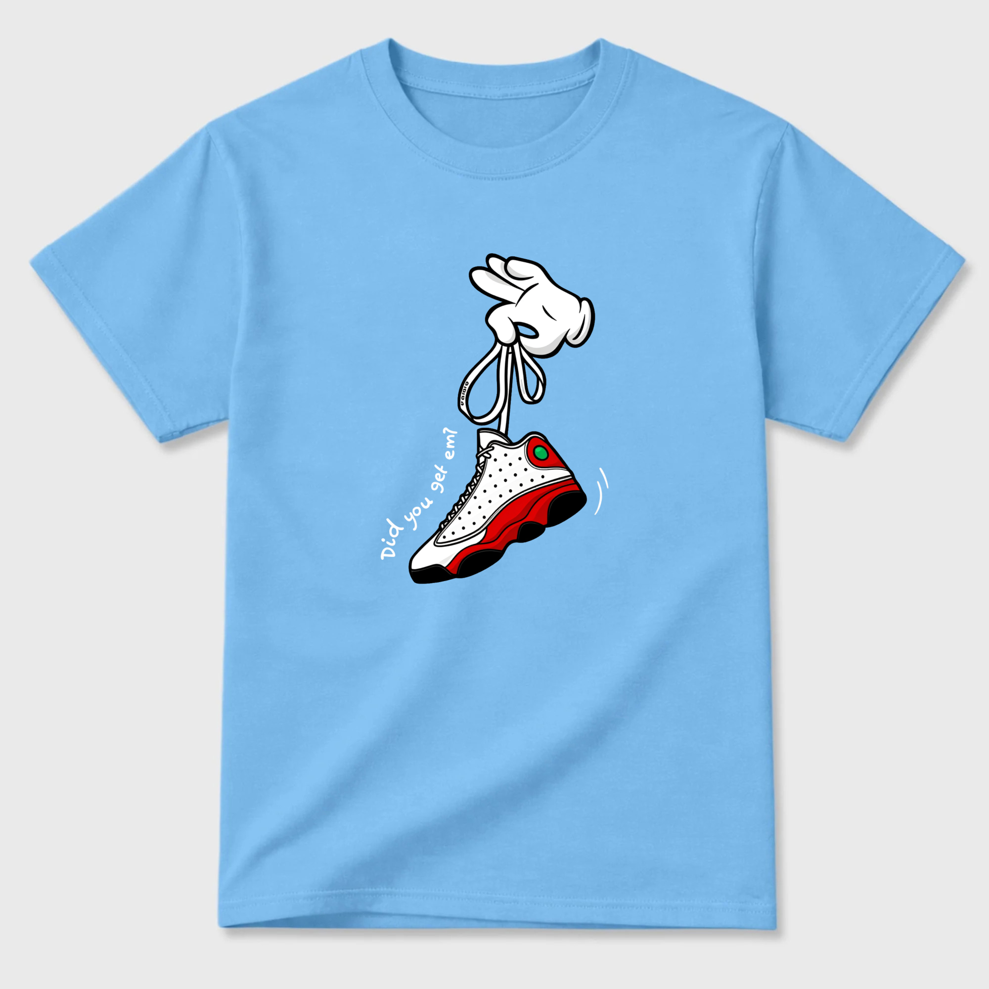 Cartoon Hands Sneaker T Shirt Matching Jordan 13 OG Chicago Red/White