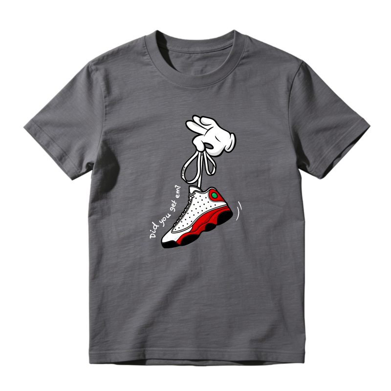 Cartoon Hands Sneaker T Shirt Matching Jordan 13 OG Chicago Red/White