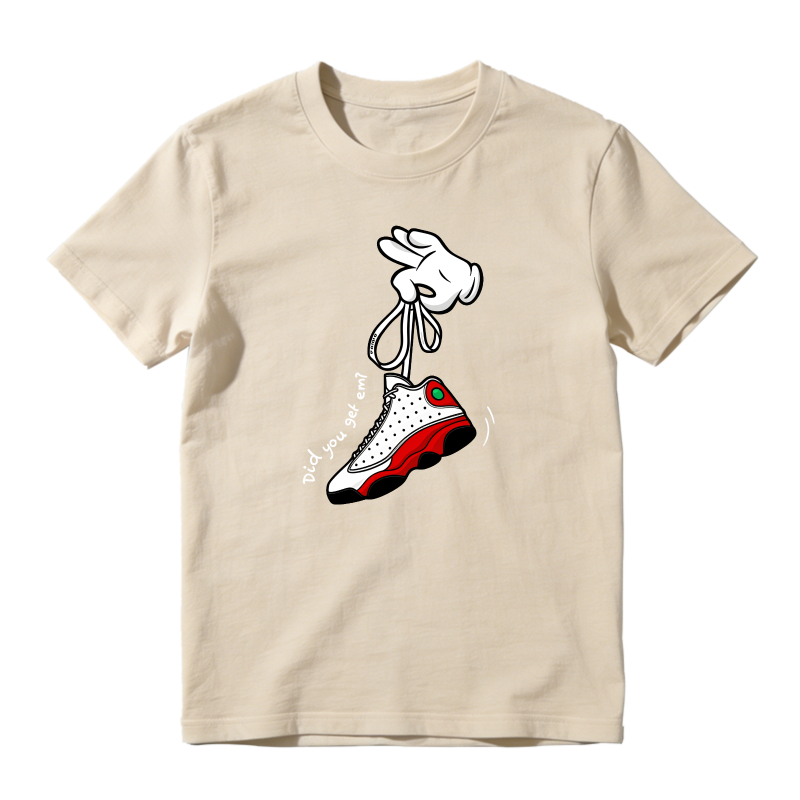 Cartoon Hands Sneaker T Shirt Matching Jordan 13 OG Chicago Red/White