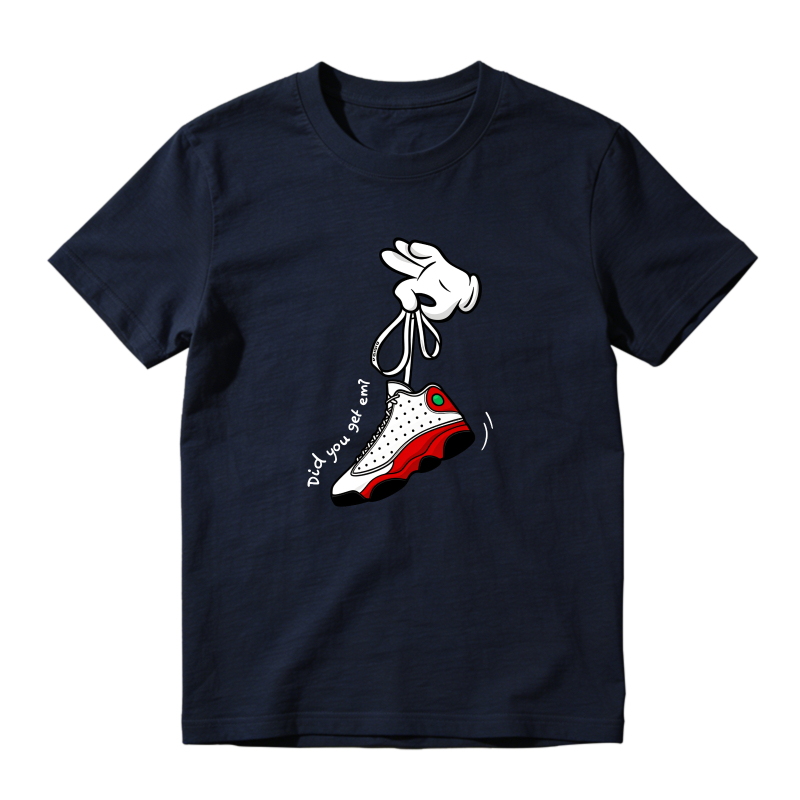Cartoon Hands Sneaker T Shirt Matching Jordan 13 OG Chicago Red/White