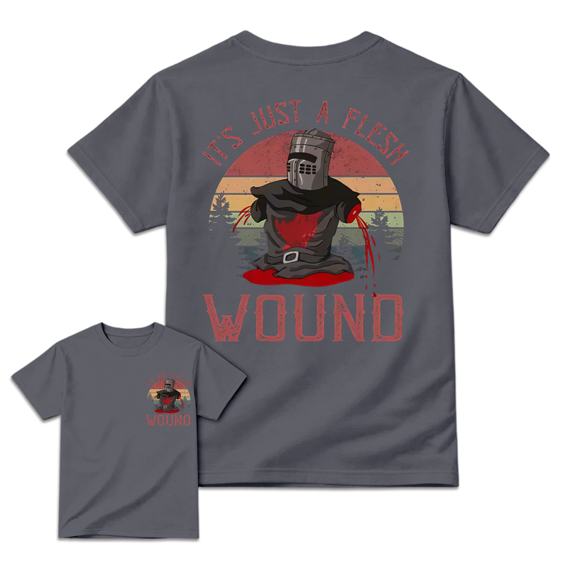 It's just a flesh wound Graphic Movie Shirt, Black Knight Quote Tee