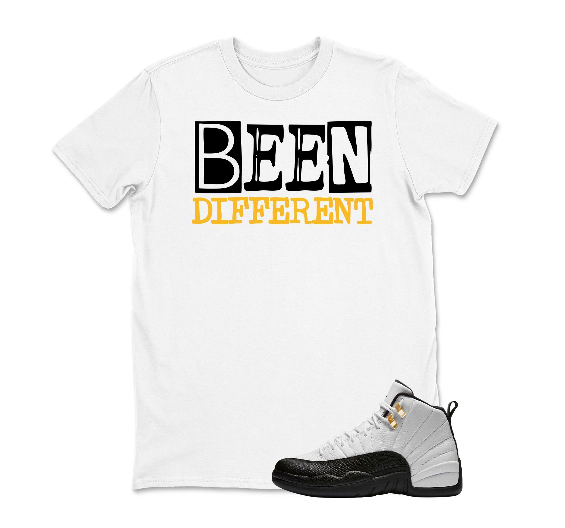BEEN DIFFERENT Sneaker T Shirt Matching Jordan 12 Melo University blue Carolina blue