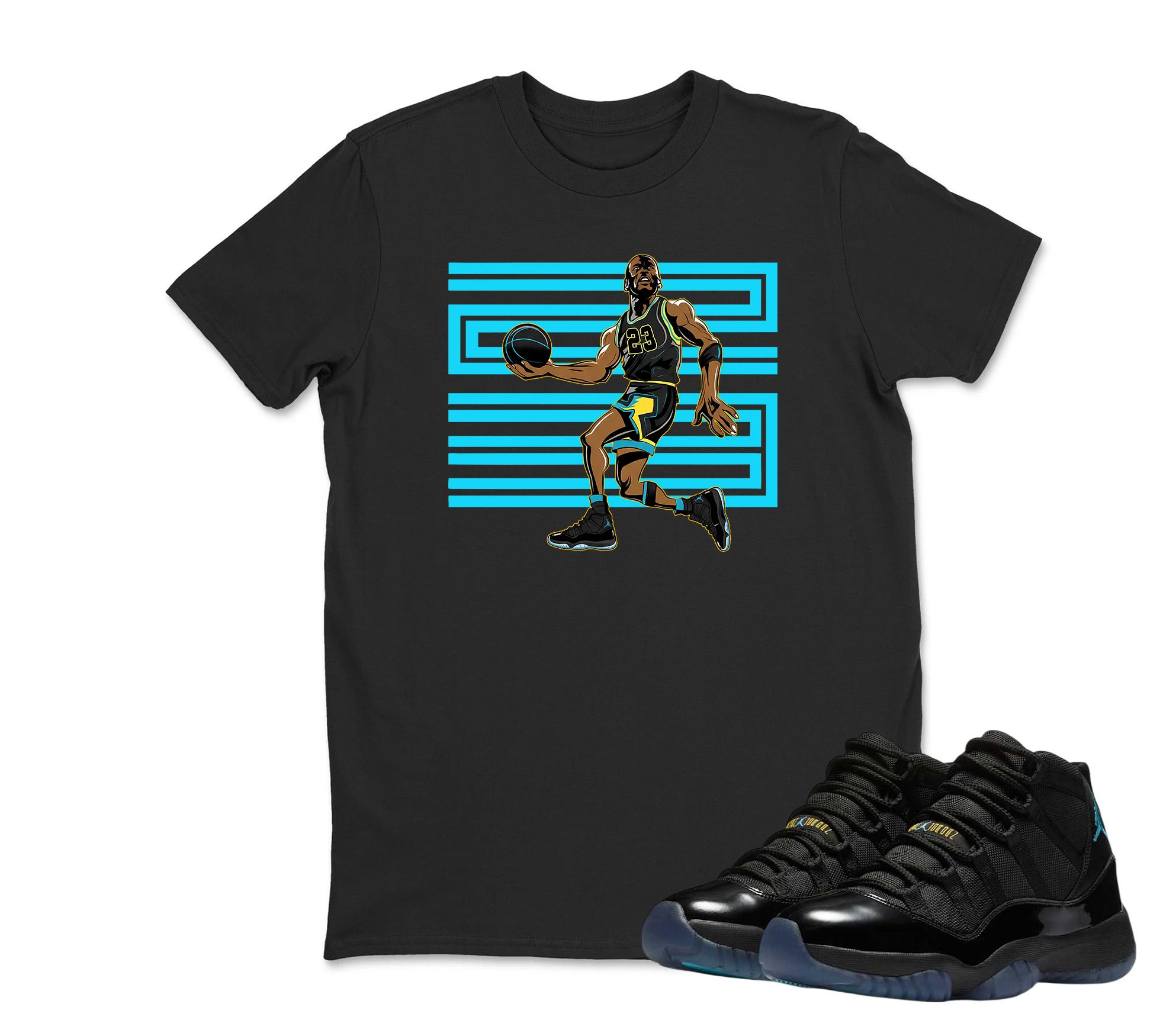 Jordan 11 Gamma Match Tee – Martin Inspired Unisex Sneaker Shirt