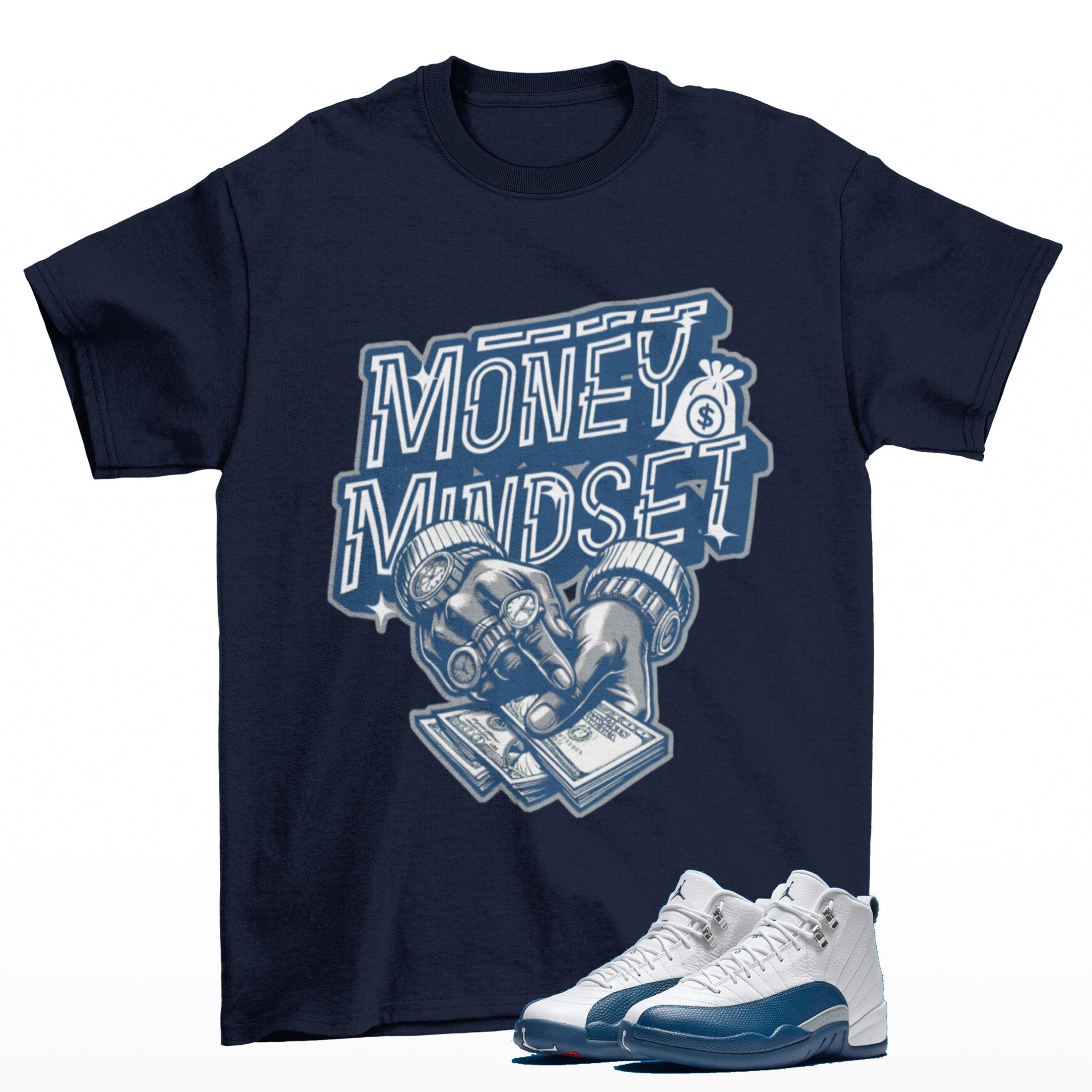 MONEY Sneaker T Shirt Matching Jordan 12 French Blue