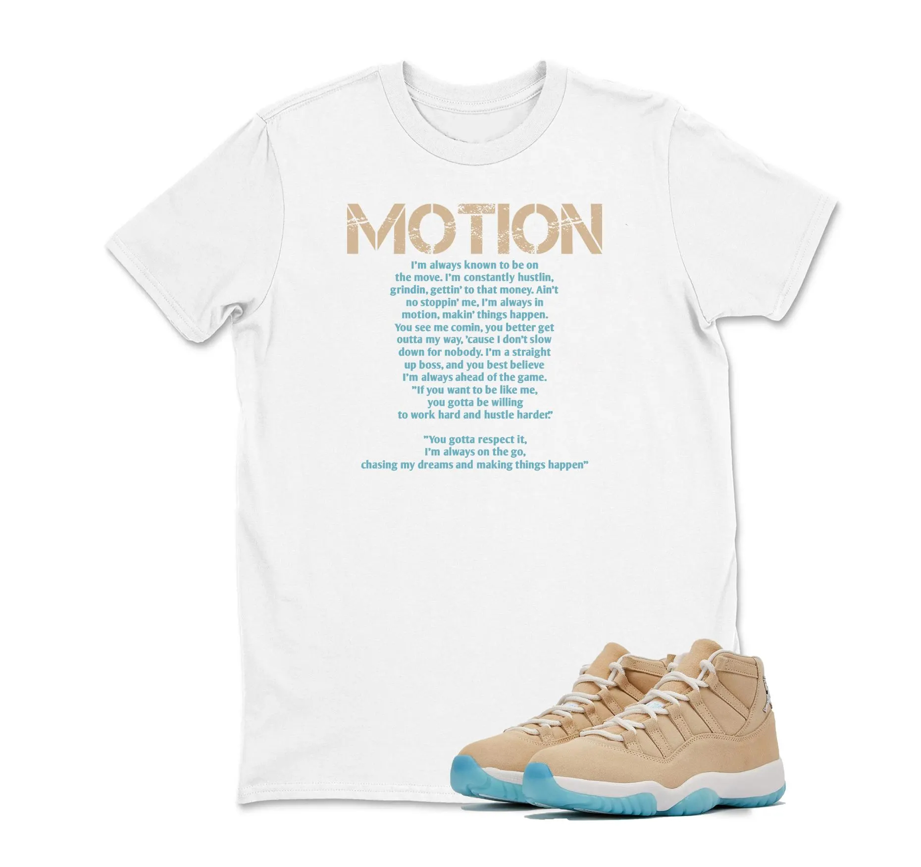 Motion  T Shirt Matching Air Jordan 11 “H-Town”