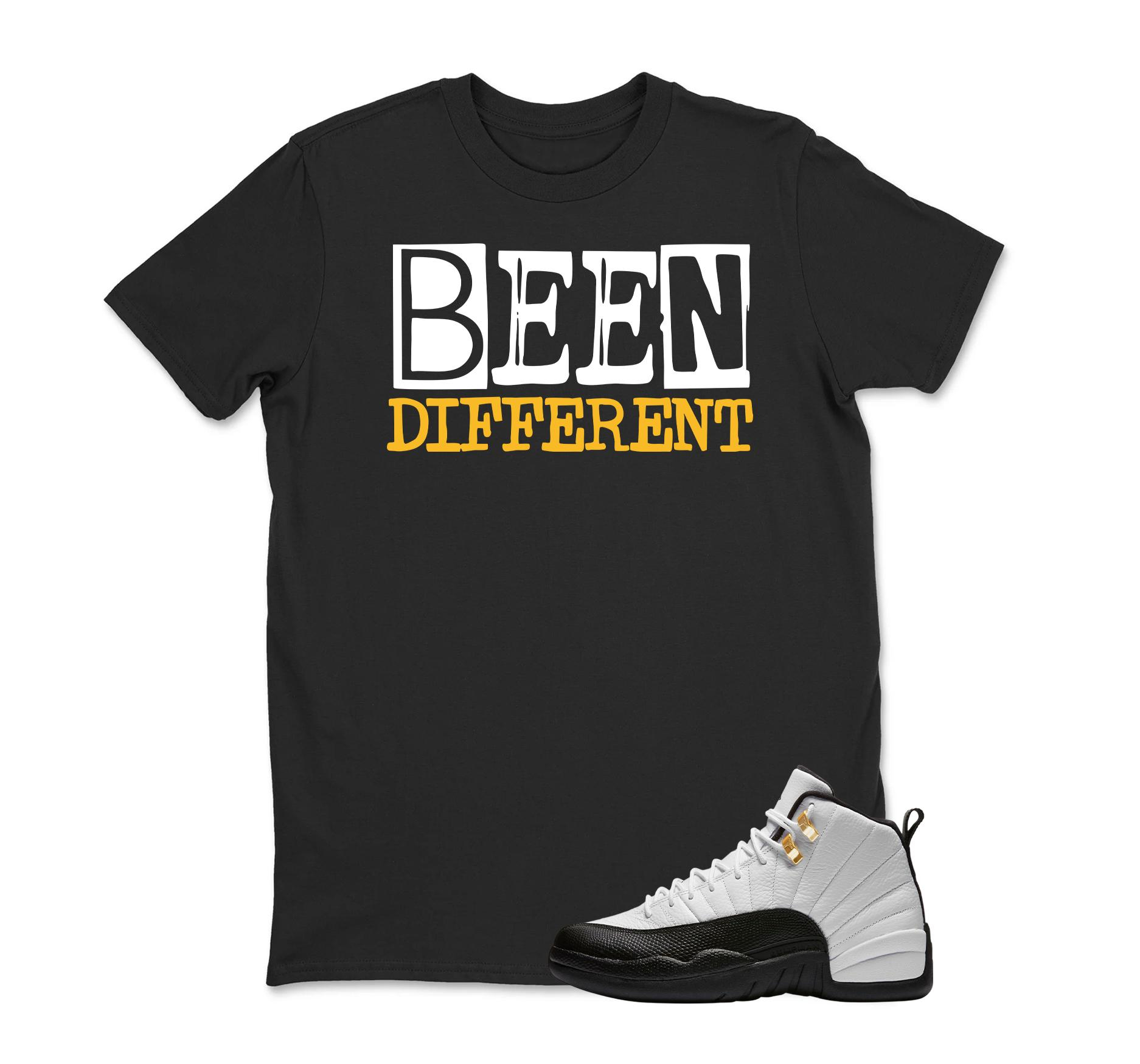 BEEN DIFFERENT Sneaker T Shirt Matching Jordan 12 Melo University blue Carolina blue