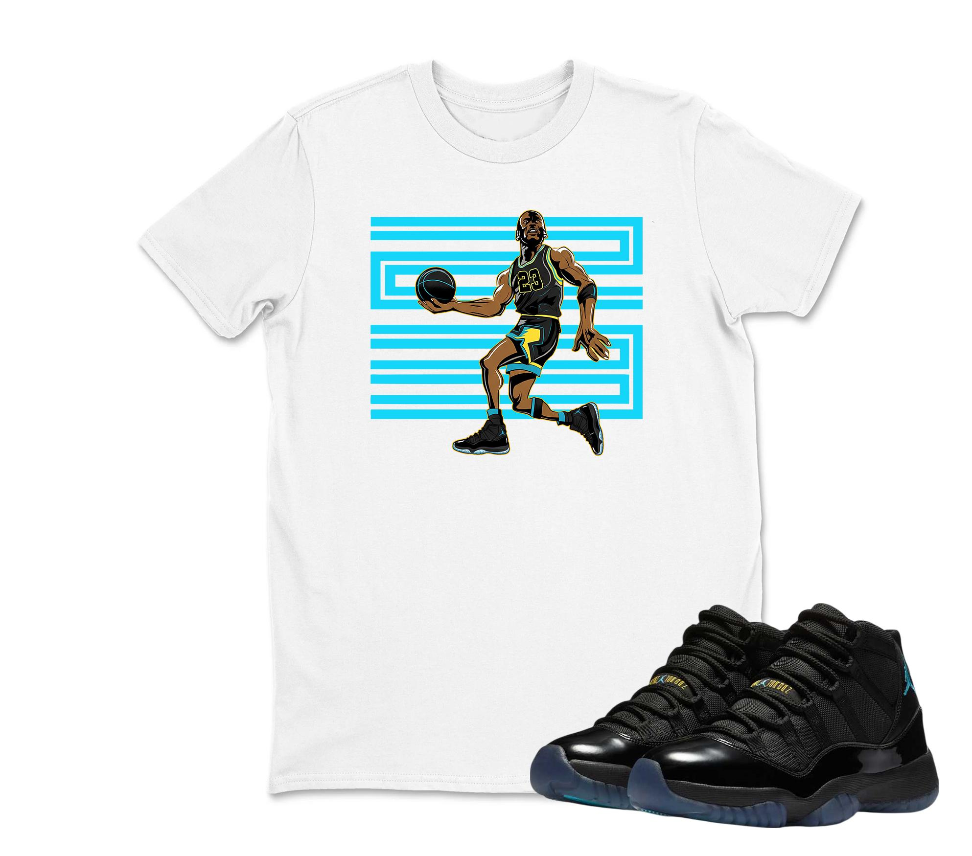 Jordan 11 Gamma Match Tee – Martin Inspired Unisex Sneaker Shirt