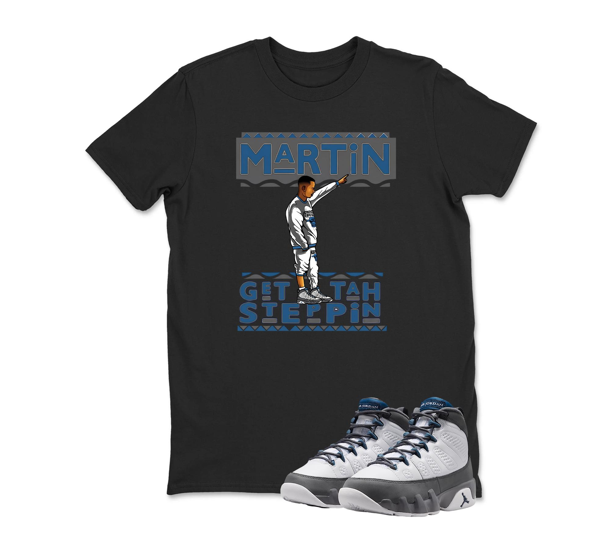 MARTiN Graphic Sneaker T Shirt Matching Air Jordan 9 FLINT GREY Sneaker 