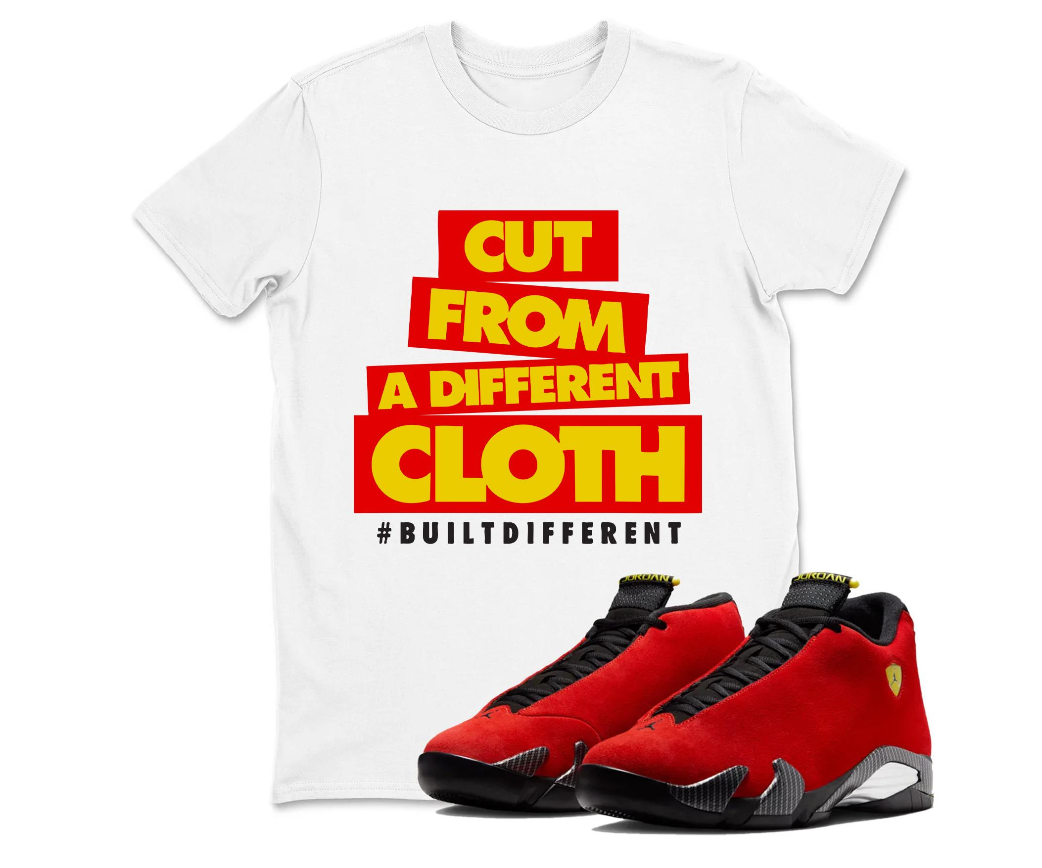 BUILTDIFFERENT Sneaker Tees - Jordan 14 University Red Matching Sneaker Tee Shirt