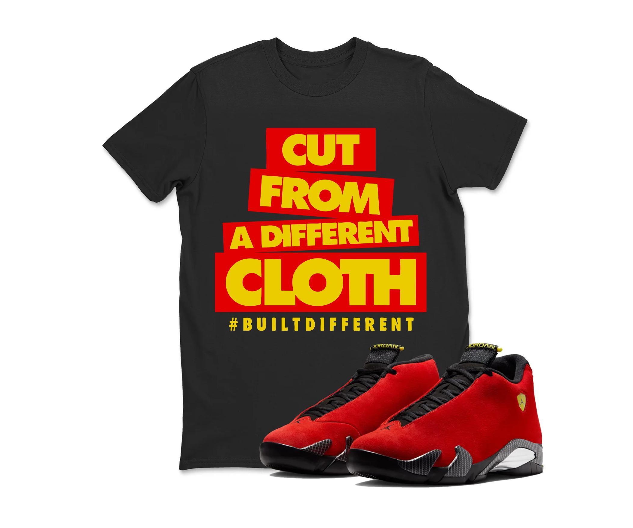 BUILTDIFFERENT Sneaker Tees - Jordan 14 University Red Matching Sneaker Tee Shirt