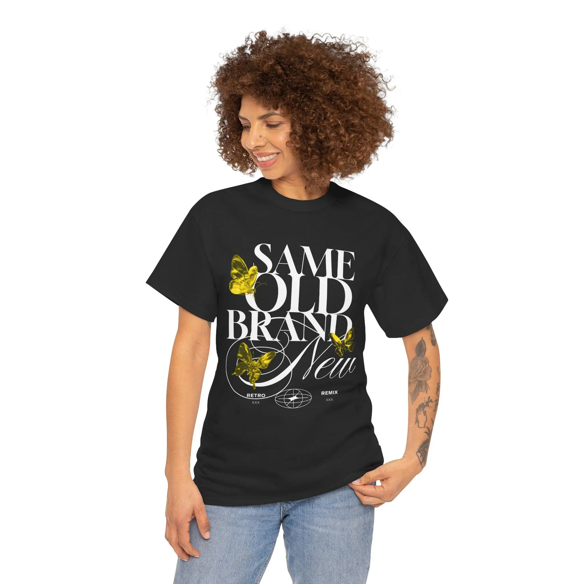 Remake Jordan 12 Retro Taxi Matching Sneaker Tee Shirt Black