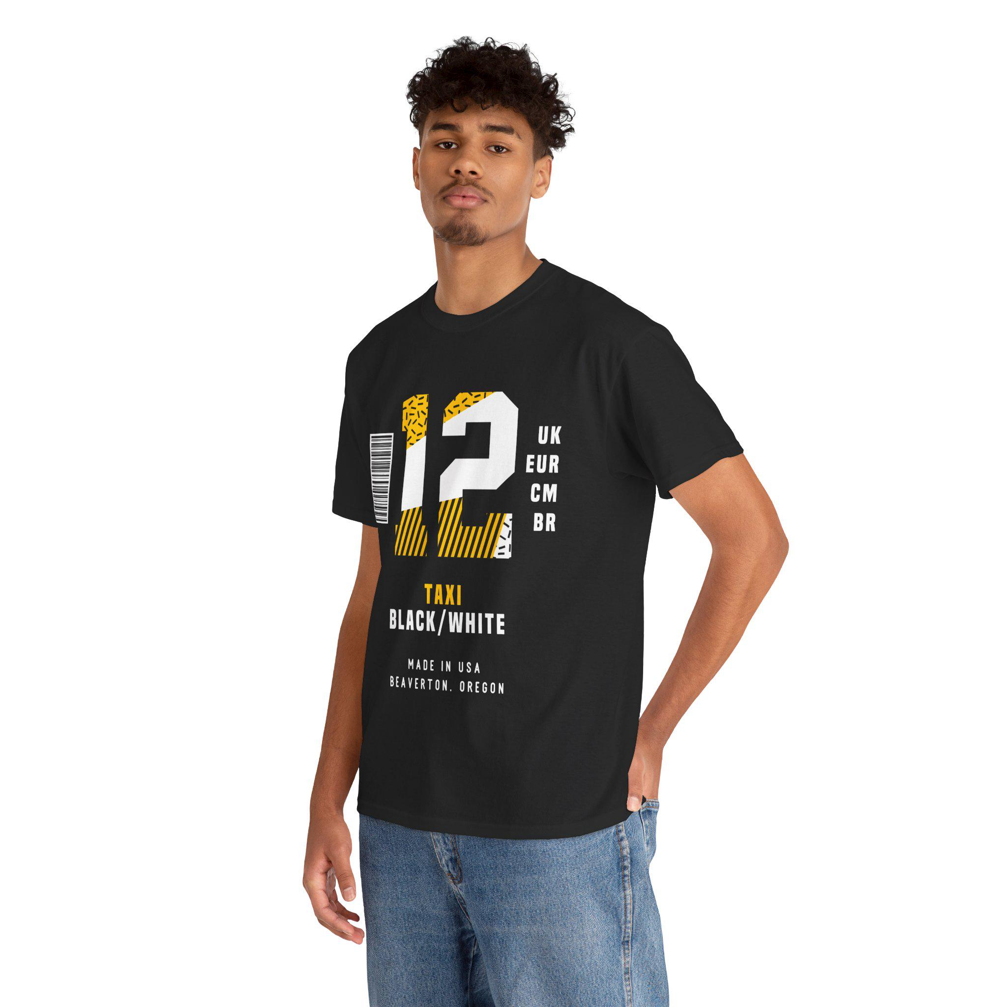 Number 12 Sneaker T Shirt Matching Jordan 12 Retro Taxi Sneaker