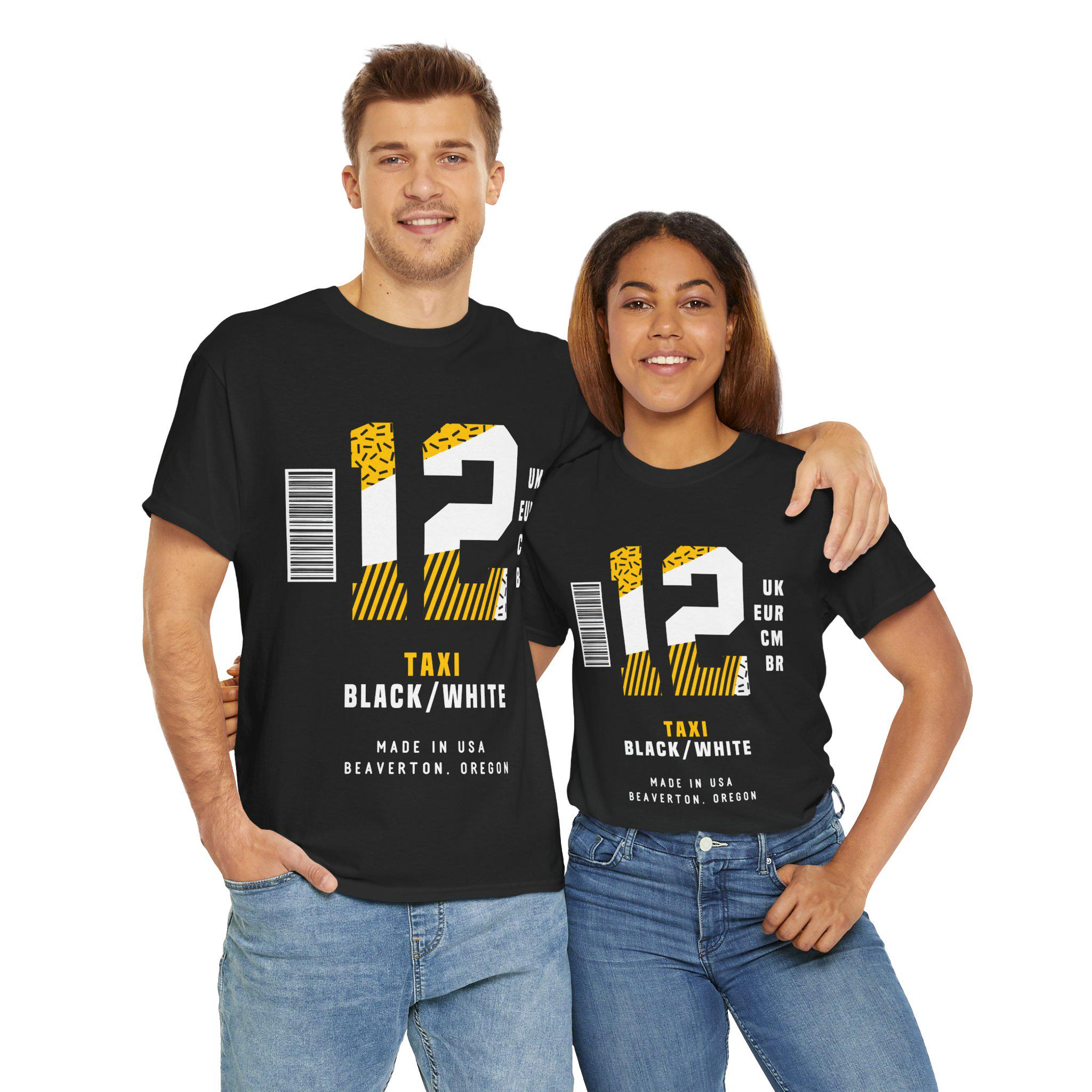 Number 12 Sneaker T Shirt Matching Jordan 12 Retro Taxi Sneaker