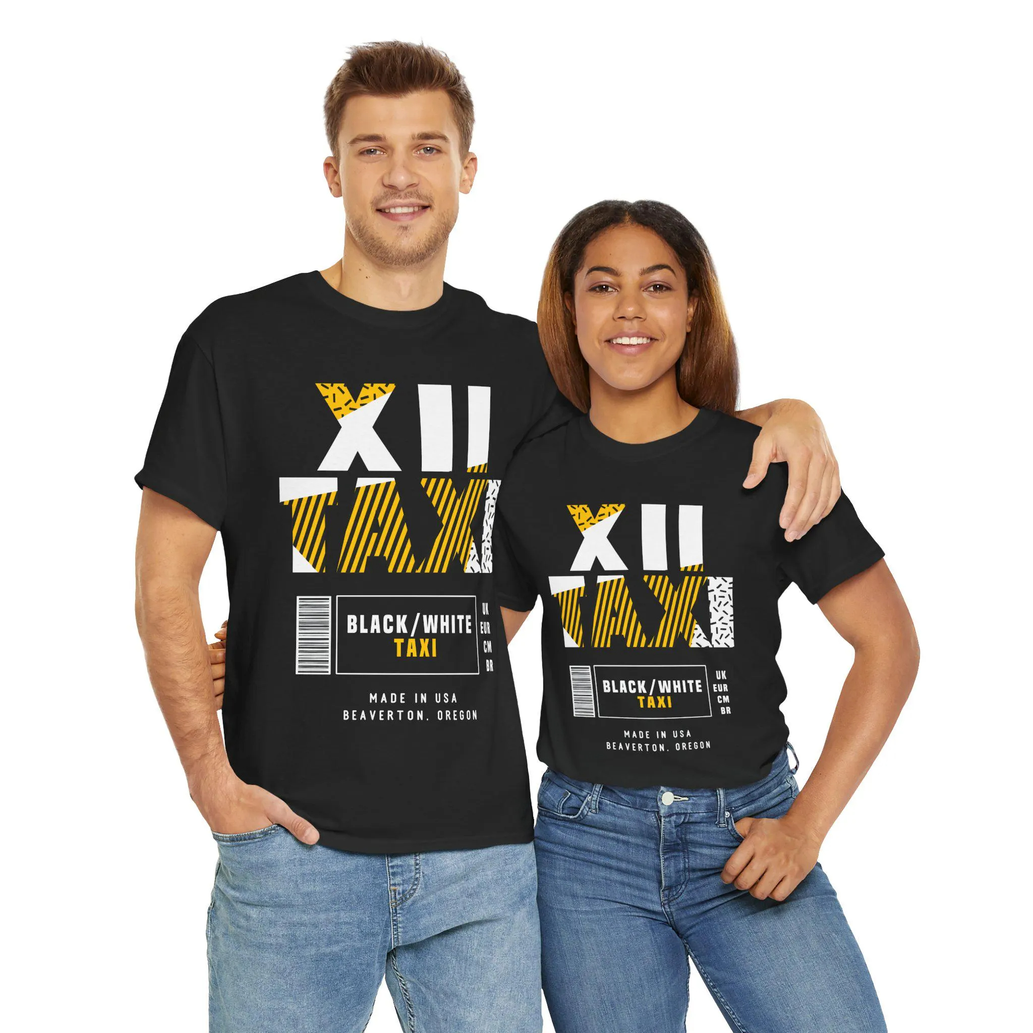 Taxi Label Sneaker T Shirt Matching Jordan 12 Retro Taxi Sneaker