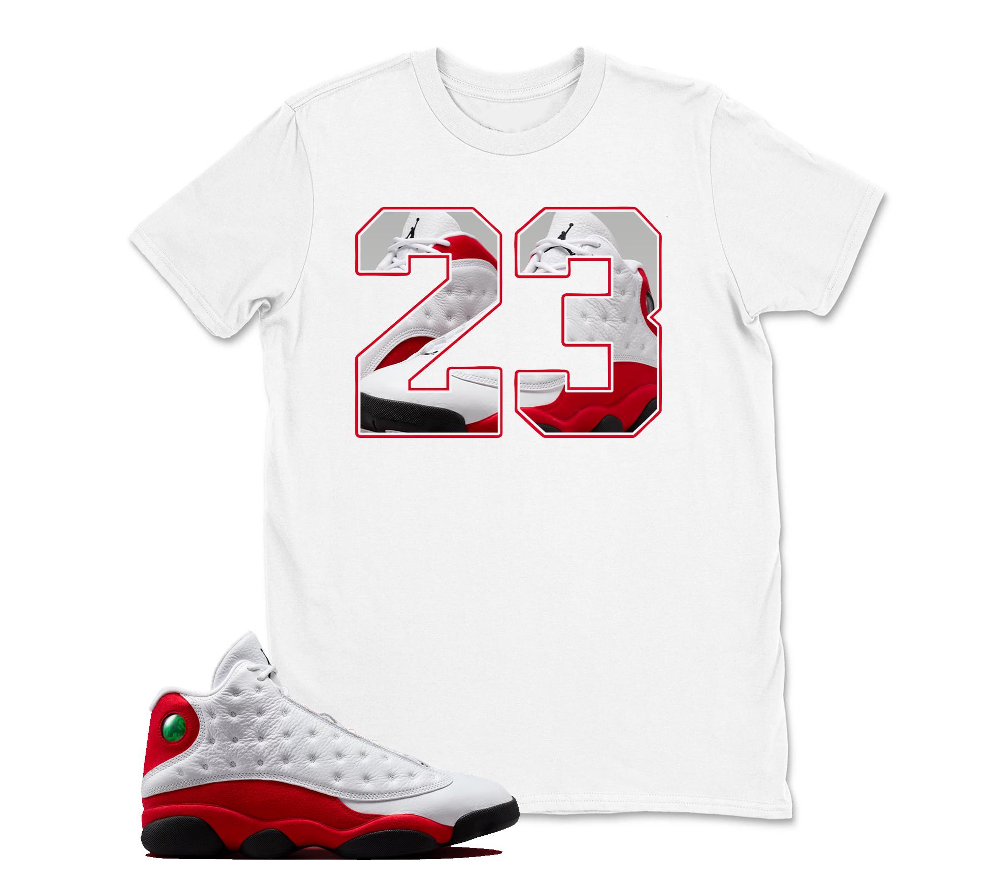 23 Sneaker T Shirt Matching Jordan 13 OG Chicago Red/White
