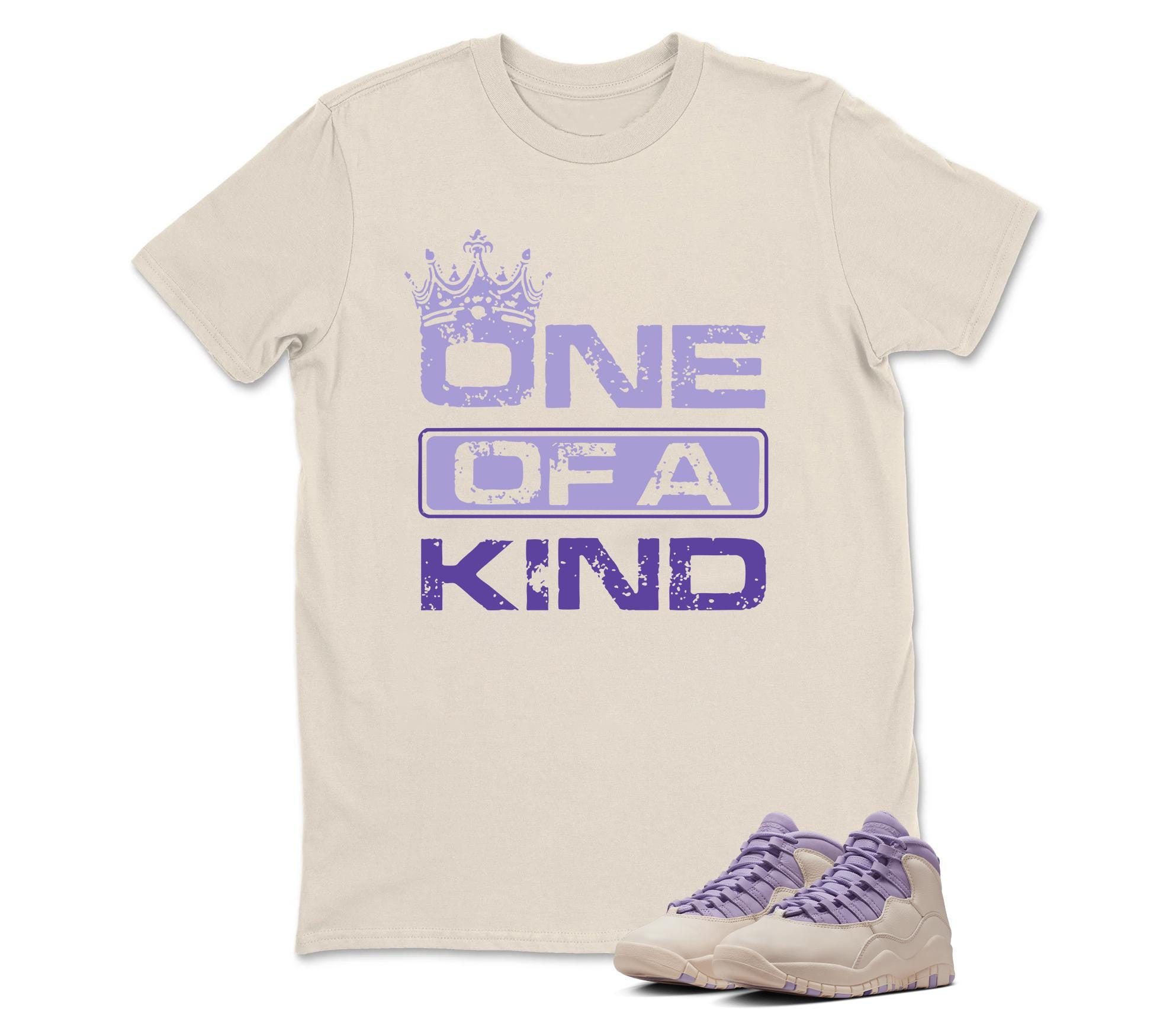 ONE OF A KIND Sneaker T Shirt Matching Air Jordan 10 Retro "Hydrangeas"