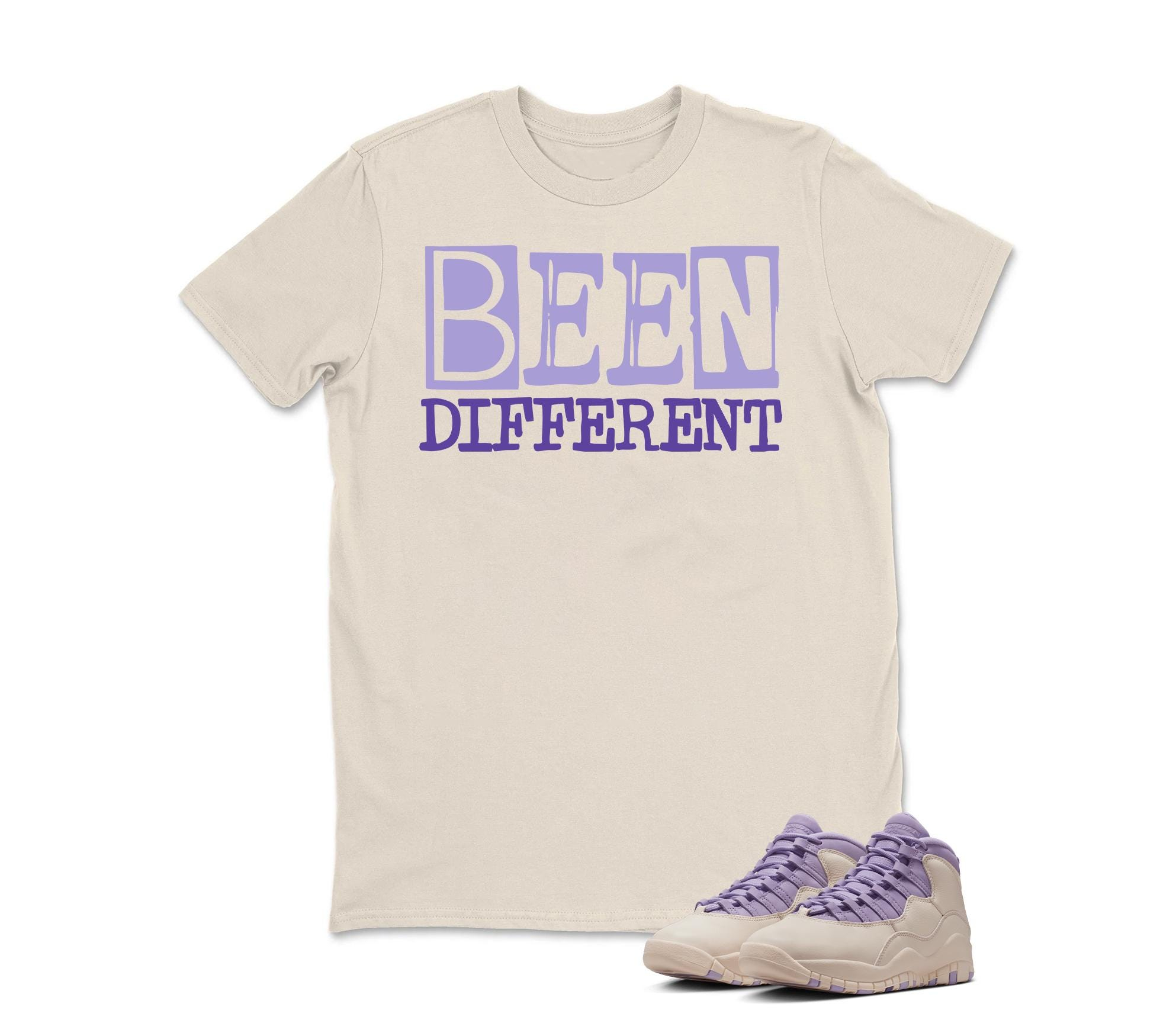 Been Different Sneaker T Shirt Matching Air Jordan 10 Retro "Hydrangeas"