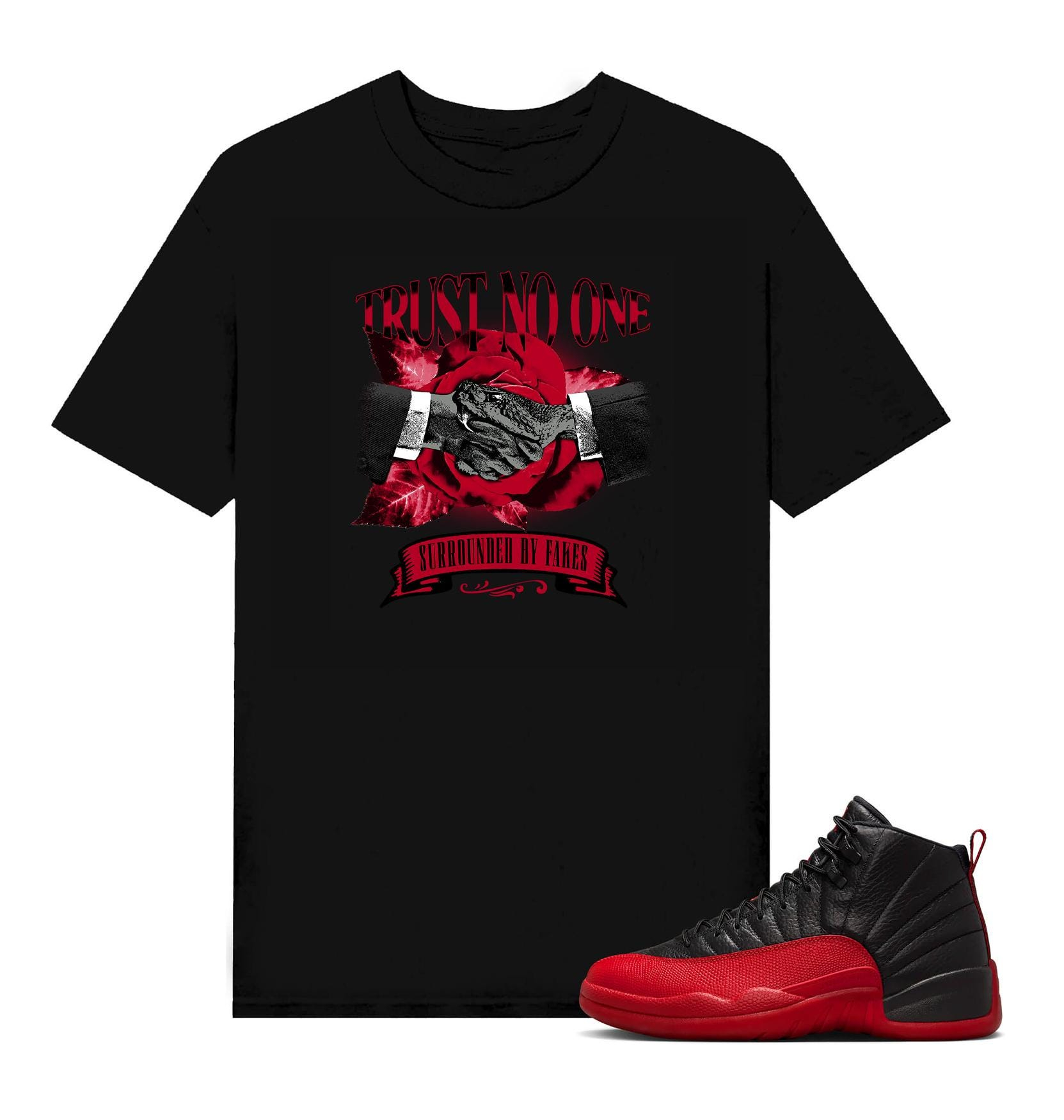 Trust No One T-Shirt – Sneaker Match Tee for AJ12 Flu Game
