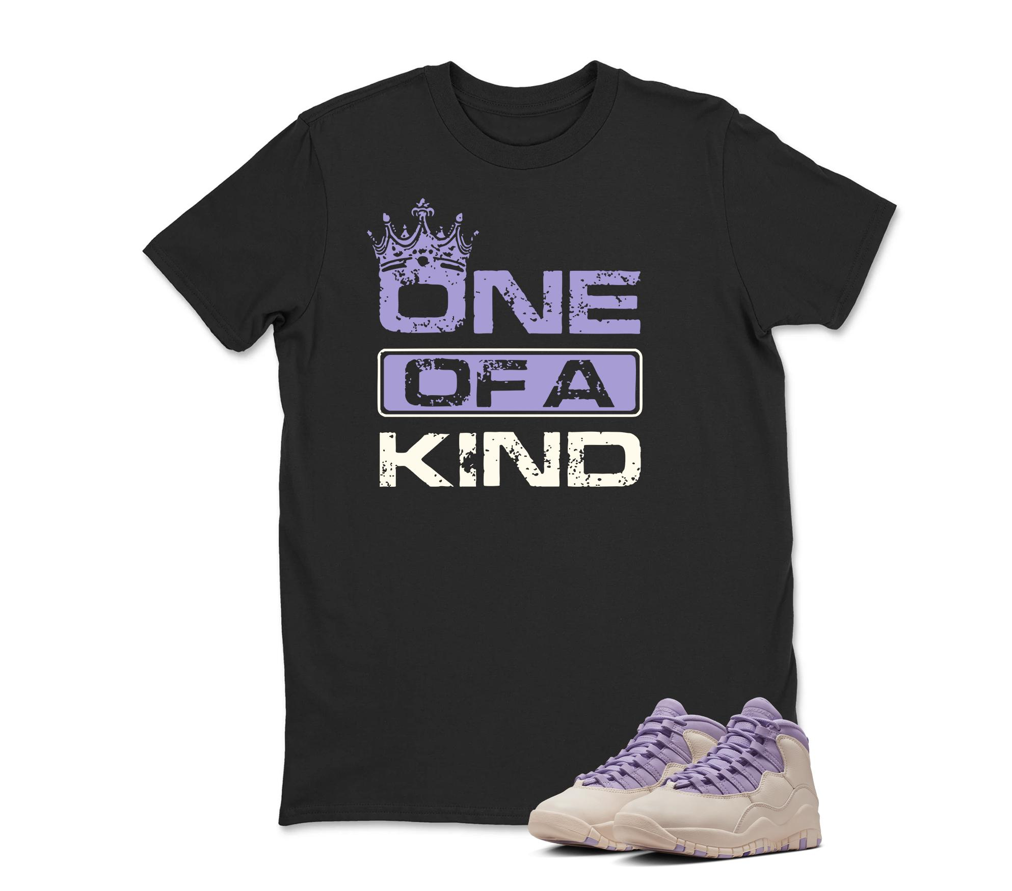 ONE OF A KIND Sneaker T Shirt Matching Air Jordan 10 Retro "Hydrangeas"