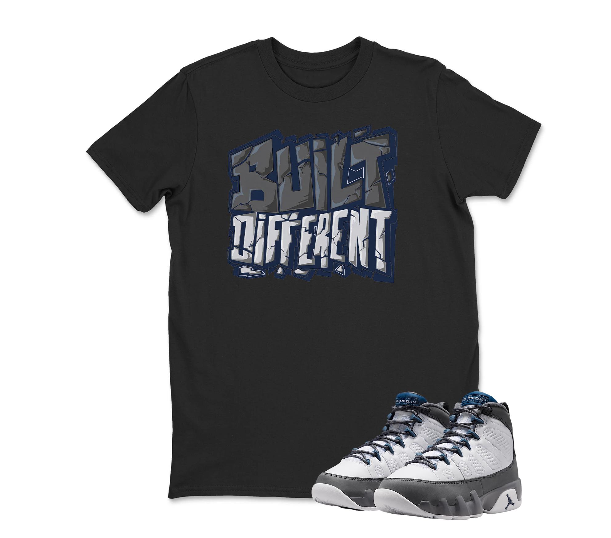 Built-Jordan 9 Flint Grey Matching Sneaker Tee Shirt White