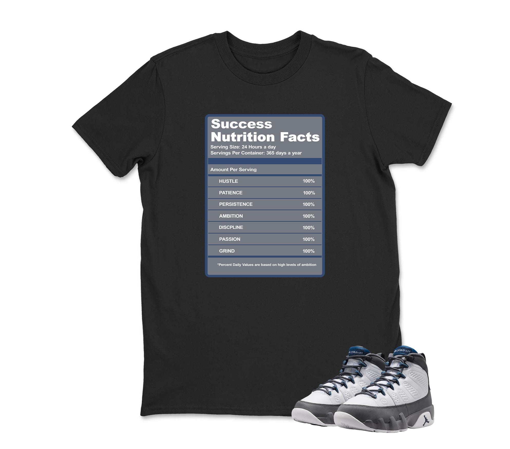 Success Sneaker Shirt To Match Jordan 9 Flint Grey