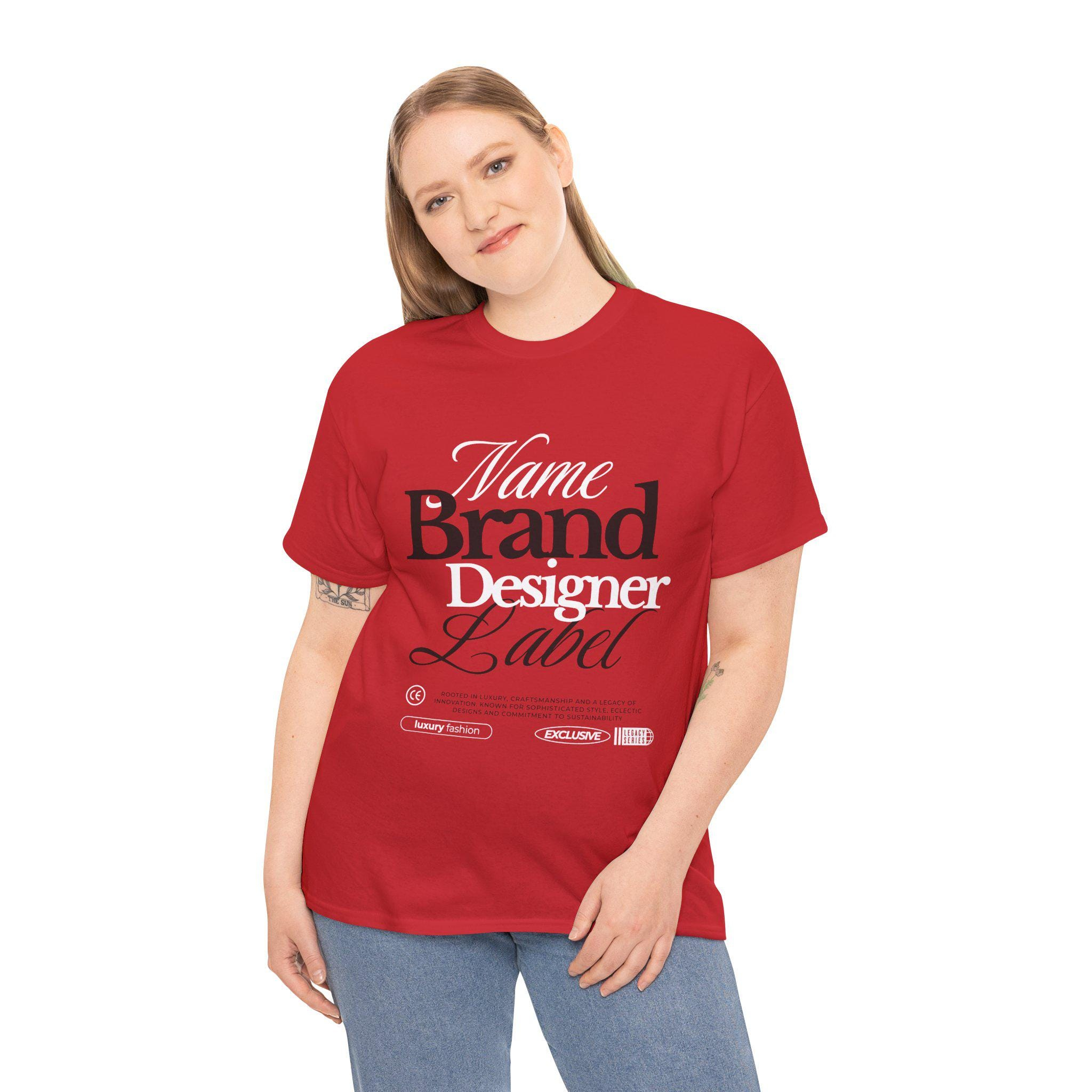 Designer Sneaker T Shirt Matching Jordan 13 OG Chicago Red/White