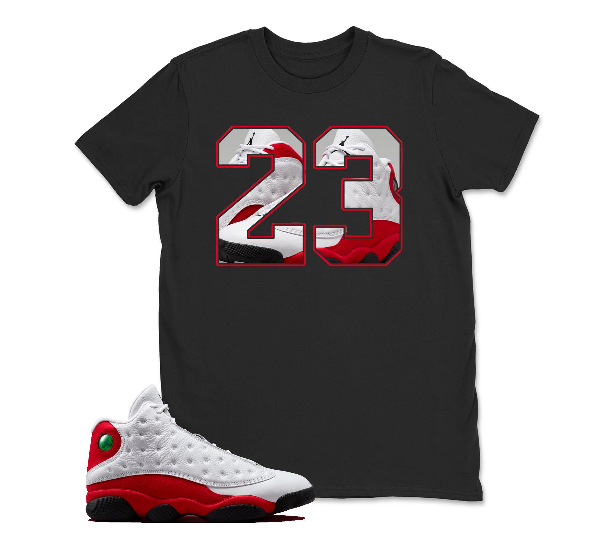 23 Sneaker T Shirt Matching Jordan 13 OG Chicago Red/White