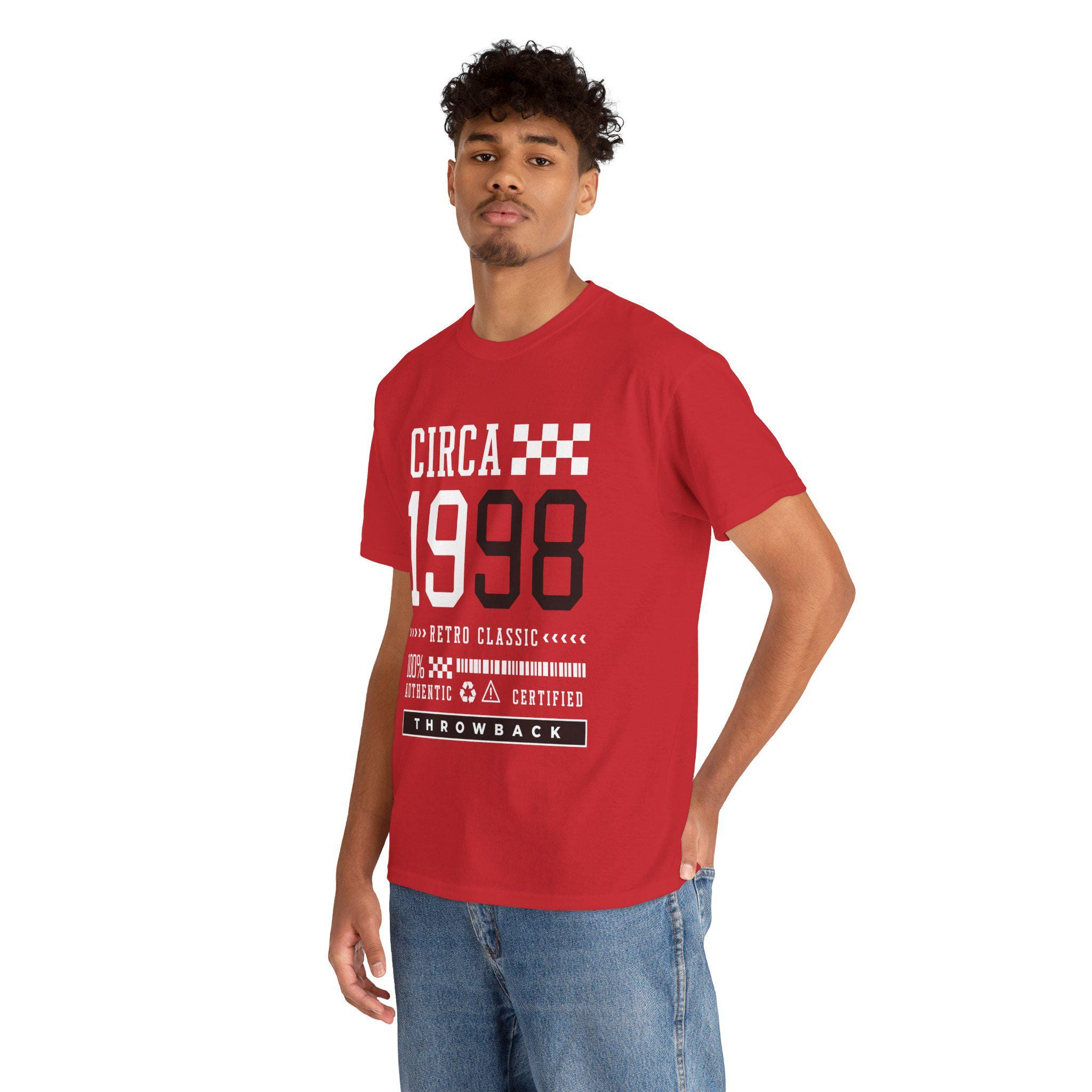 Throwback 1998 Sneaker T Shirt Matching Jordan 13 OG Chicago Red/White