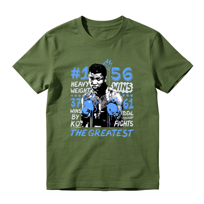 Muhammad Ali Boxing Stats The Greatest Sneaker T Shirt Matching Jordan 14 University Blue