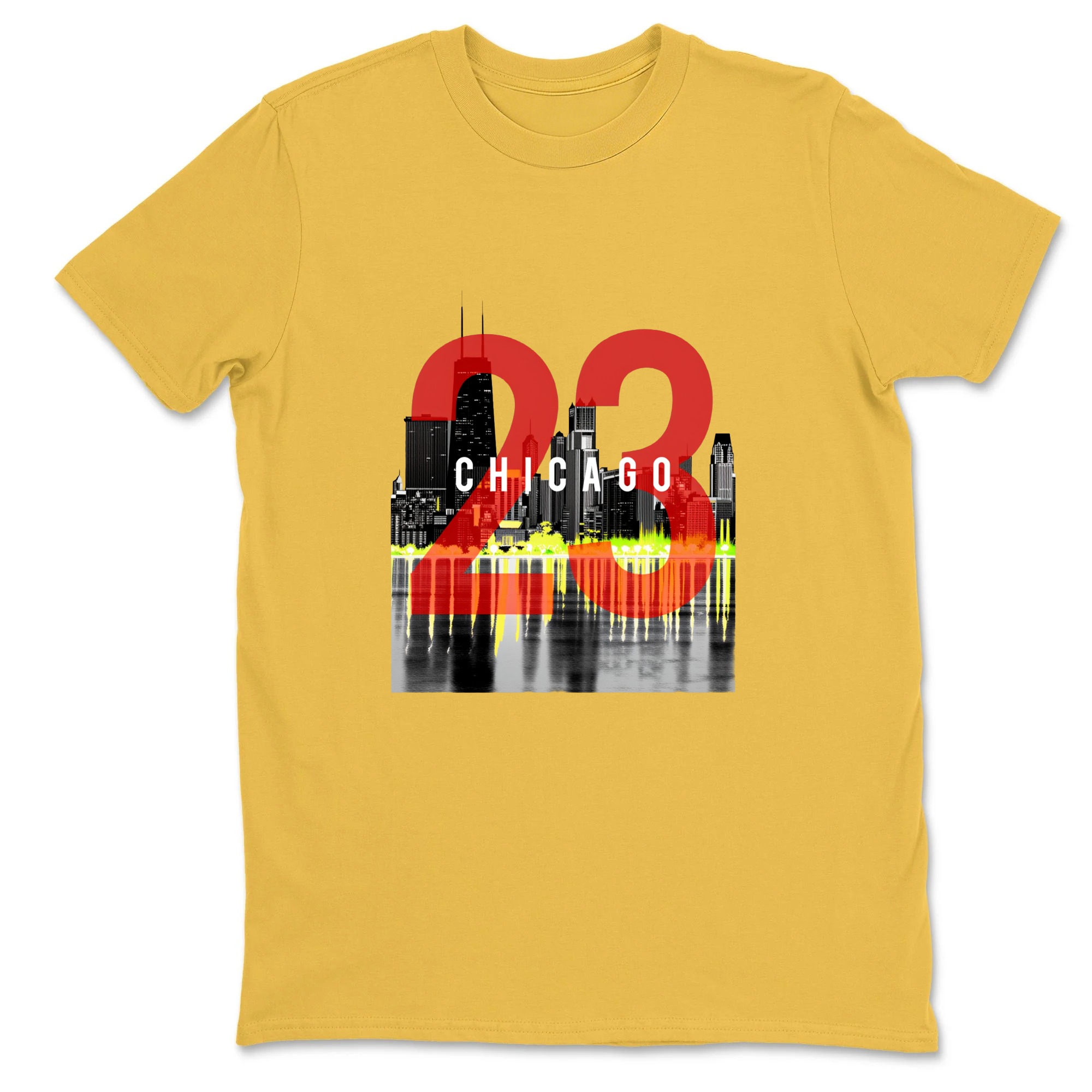 Chicago Skyline Number Twenty Three Sneaker T Shirt Matching Jordan 13 OG Chicago Red/White