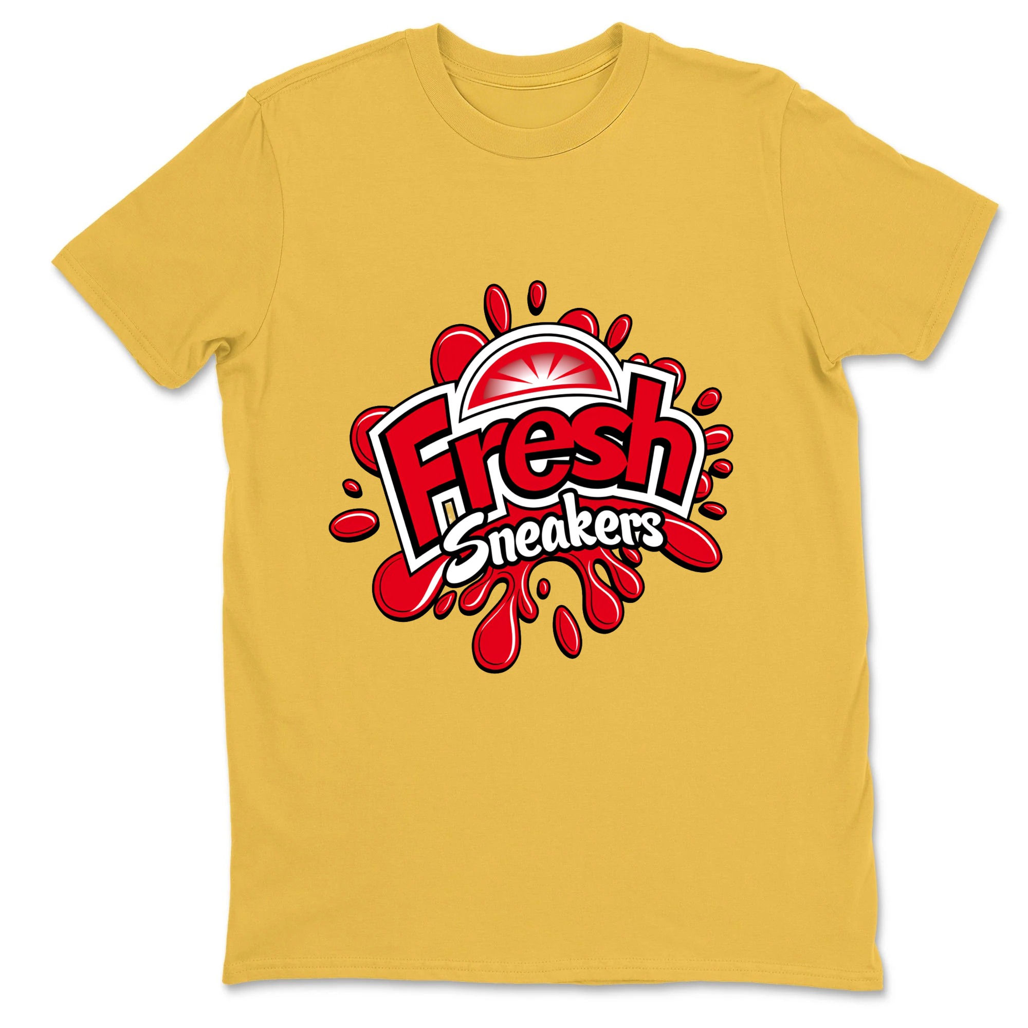 Fresh Sneakers Logo Design Print Sneaker T Shirt Matching Jordan 13 OG Chicago Red/White