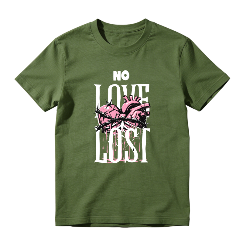 No Love Lost Heart Sneaker T Shirt Matching  Air Jordan 5 Retro OG AJ5 Medium Soft Pink