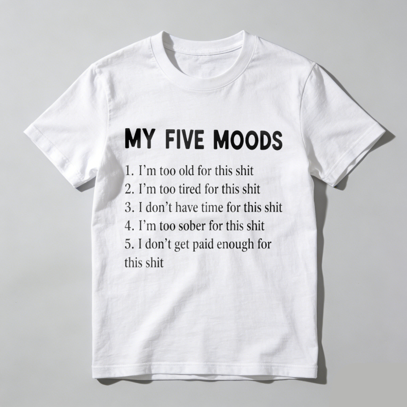 Dorawear™My Five Moods Geek T-Shirt