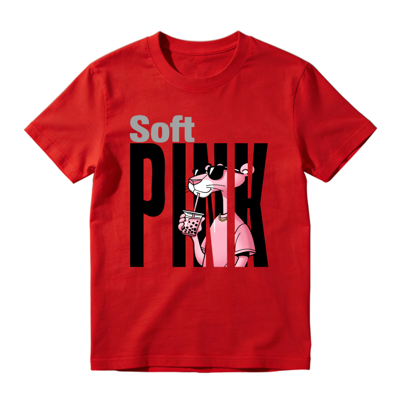 Soft Pink Panther Print Sneaker T Shirt Matching  Air Jordan 5 Retro OG AJ5 Medium Soft Pink
