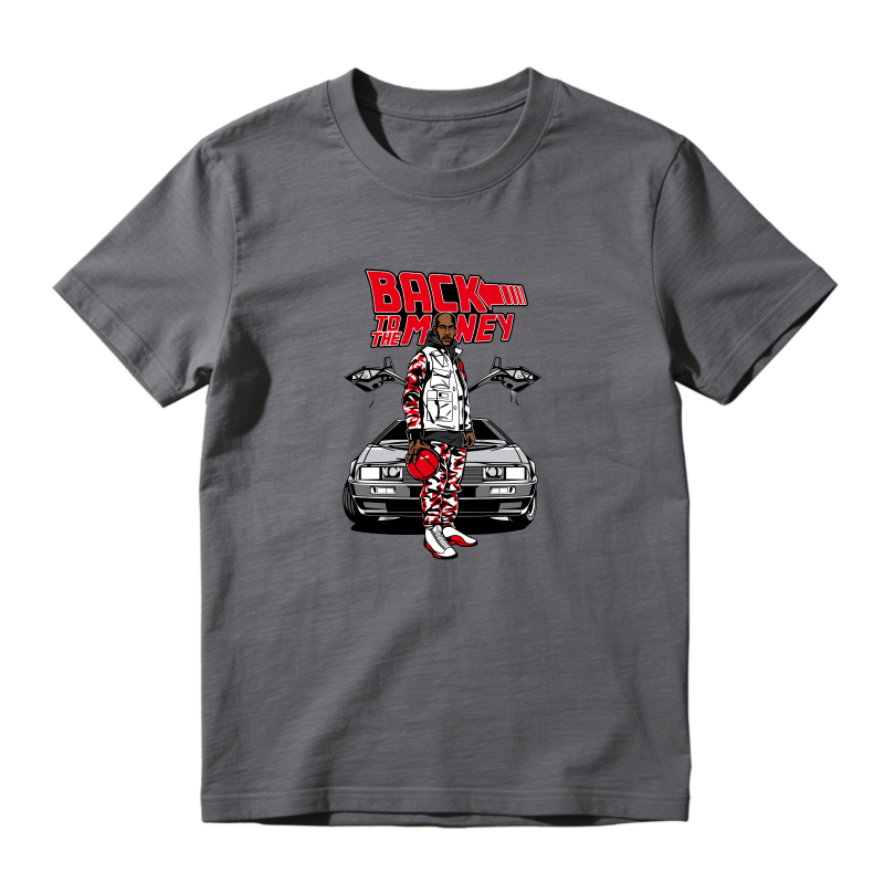 Back To The Money Car Sneaker T Shirt Matching Jordan 13 OG Chicago Red/White