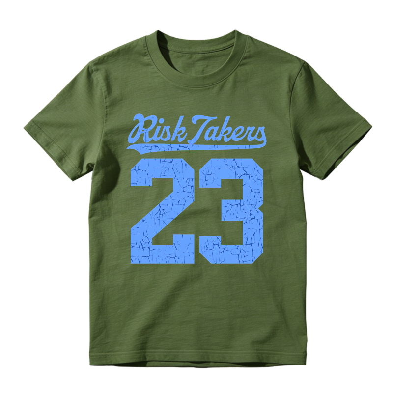 Risk Takers 23 Sneaker T Shirt Matching Jordan 14 University Blue