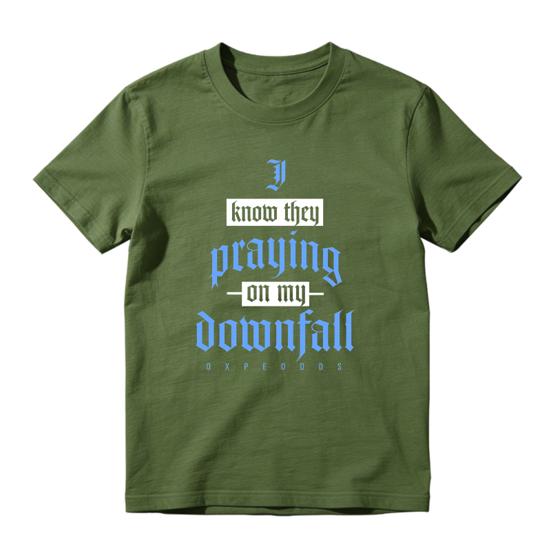 I Know They Praying On My Downfall Sneaker T Shirt Matching Jordan 14 University Blue