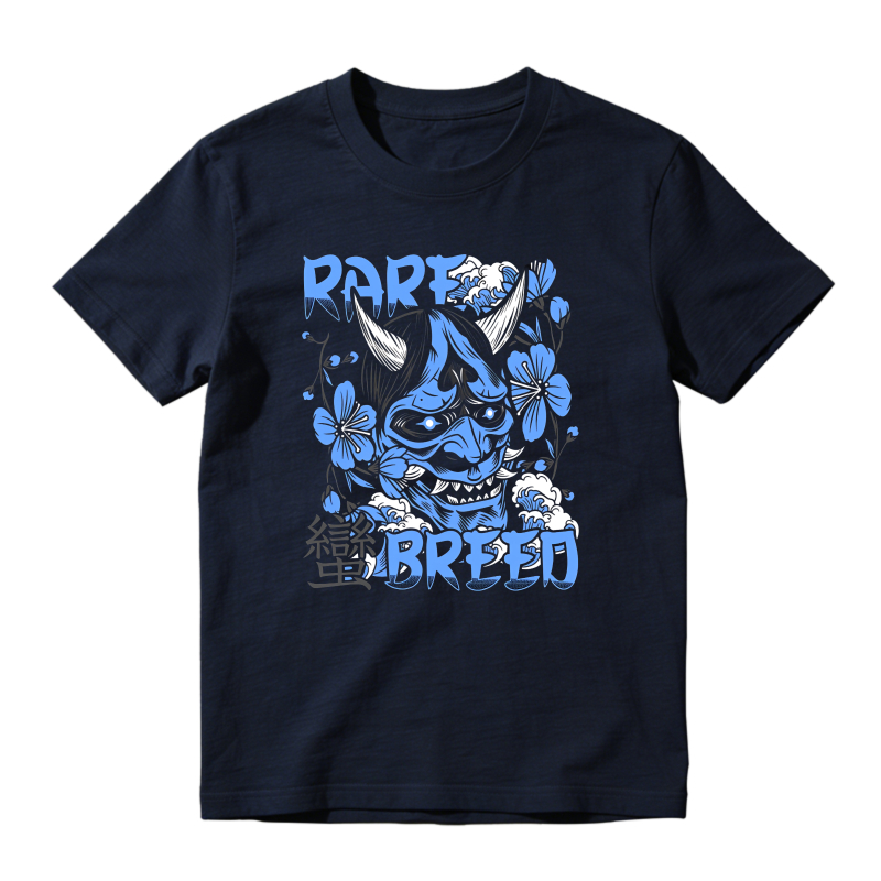 Blue Demon With Flowers And Text Sneaker T Shirt Matching Jordan 14 University Blue
