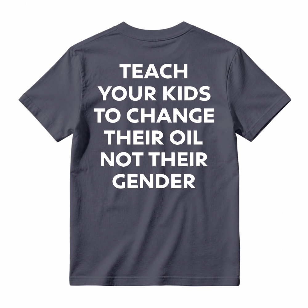Funny Car Lover Teach Kids Change Oil Mechanic Tee