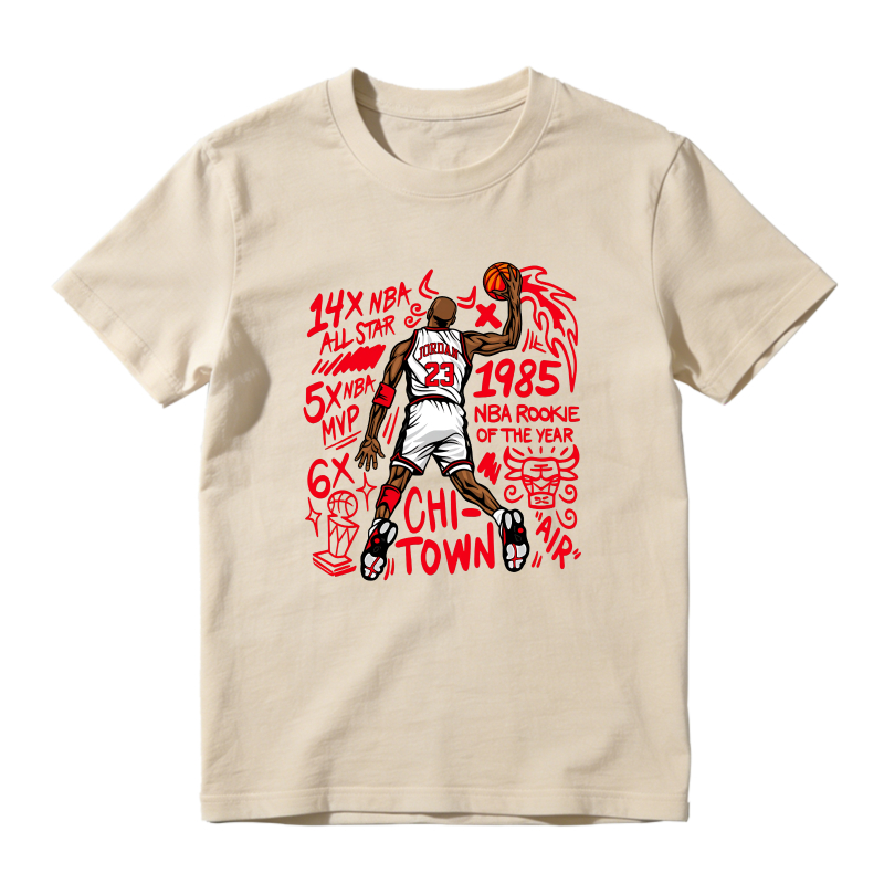 Michael Jordan Chicago Bulls 1985 Rookie Of The Year 14x All Star 5x Mvp 6x Champion Chi Town Shirt To Match Air Jordan 13 Chicago Sneaker Match Shirt