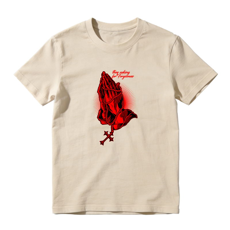 Red Praying Hands With Cross Sneaker T Shirt Matching Jordan 13 OG Chicago Red/White