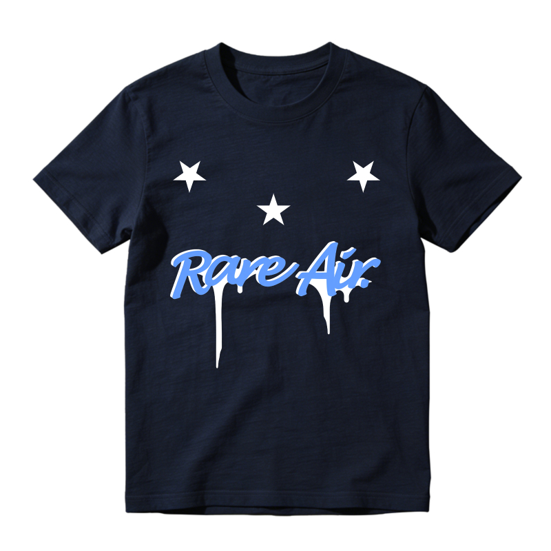 Rare Air Stars Drip Design Sneaker T Shirt Matching Jordan 14 University Blue