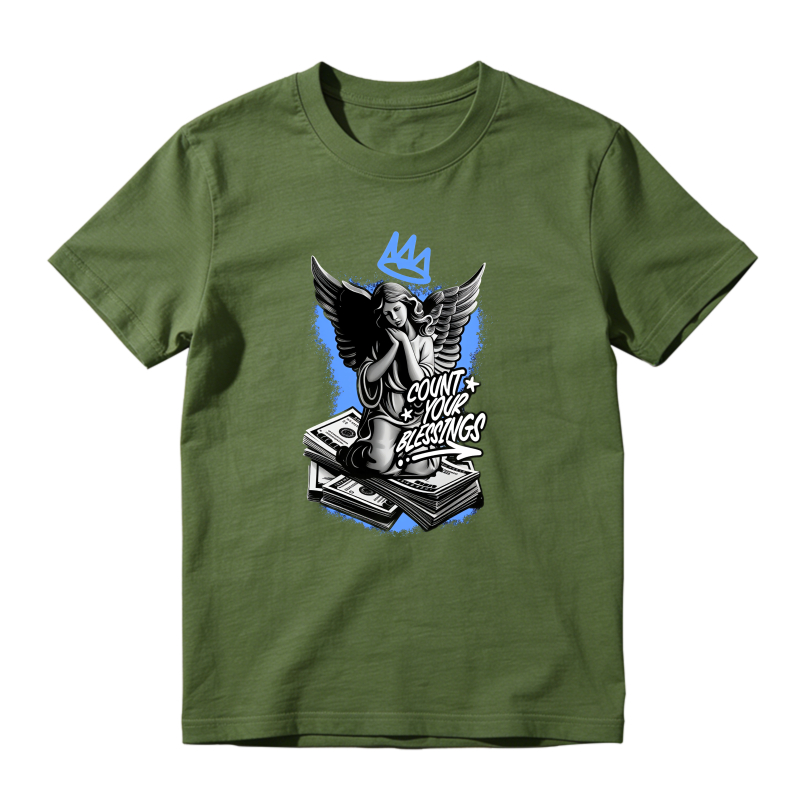 Angel With Crown And Records Sneaker T Shirt Matching Jordan 14 University Blue